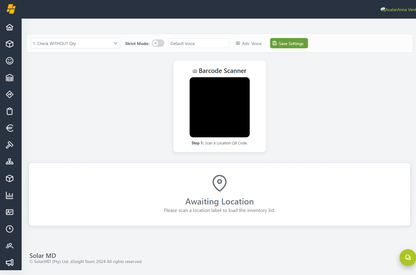 Stock Check landing page